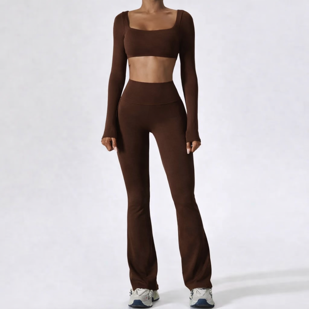 Long Sleeve Two Piece Yoga Set