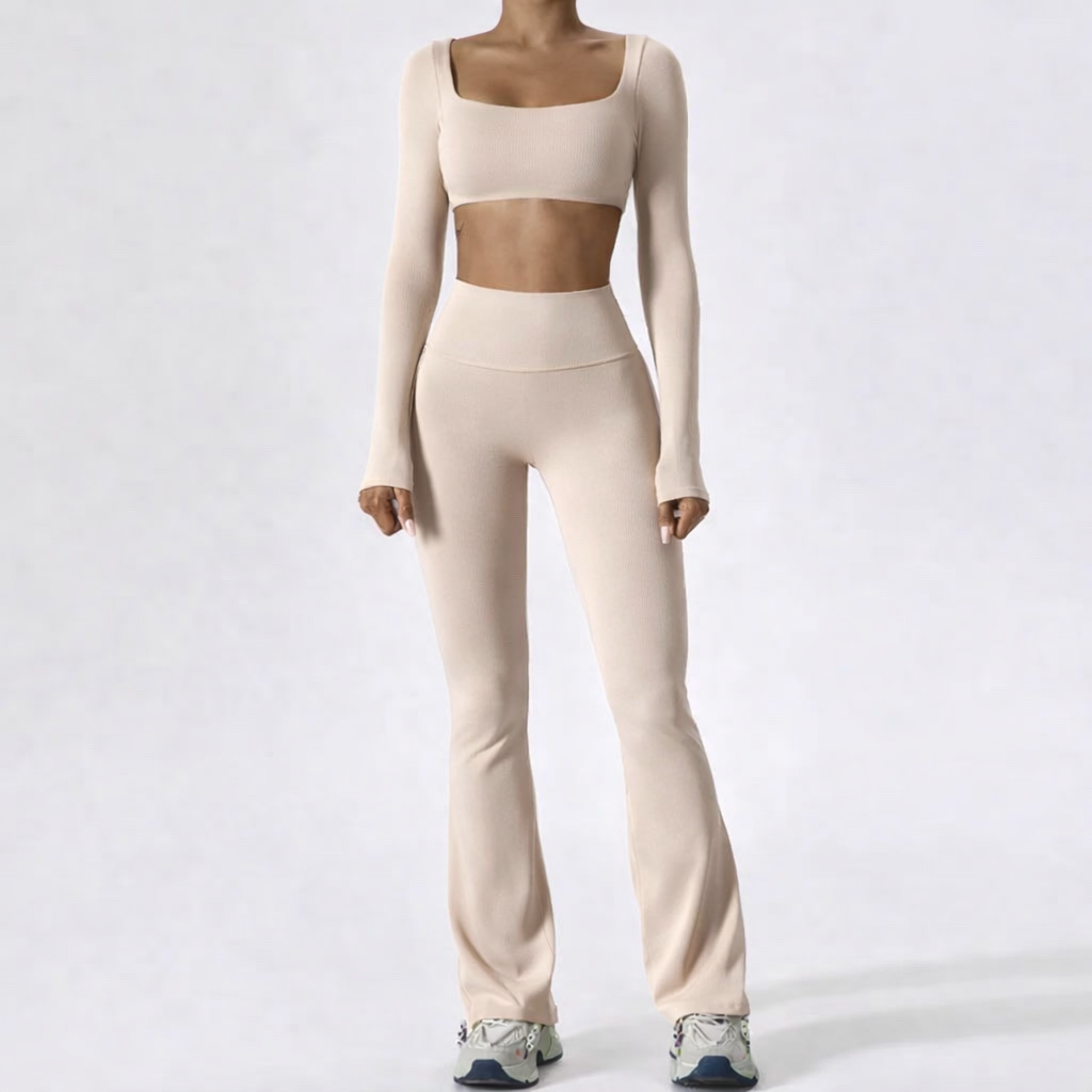 Long Sleeve Two Piece Yoga Set