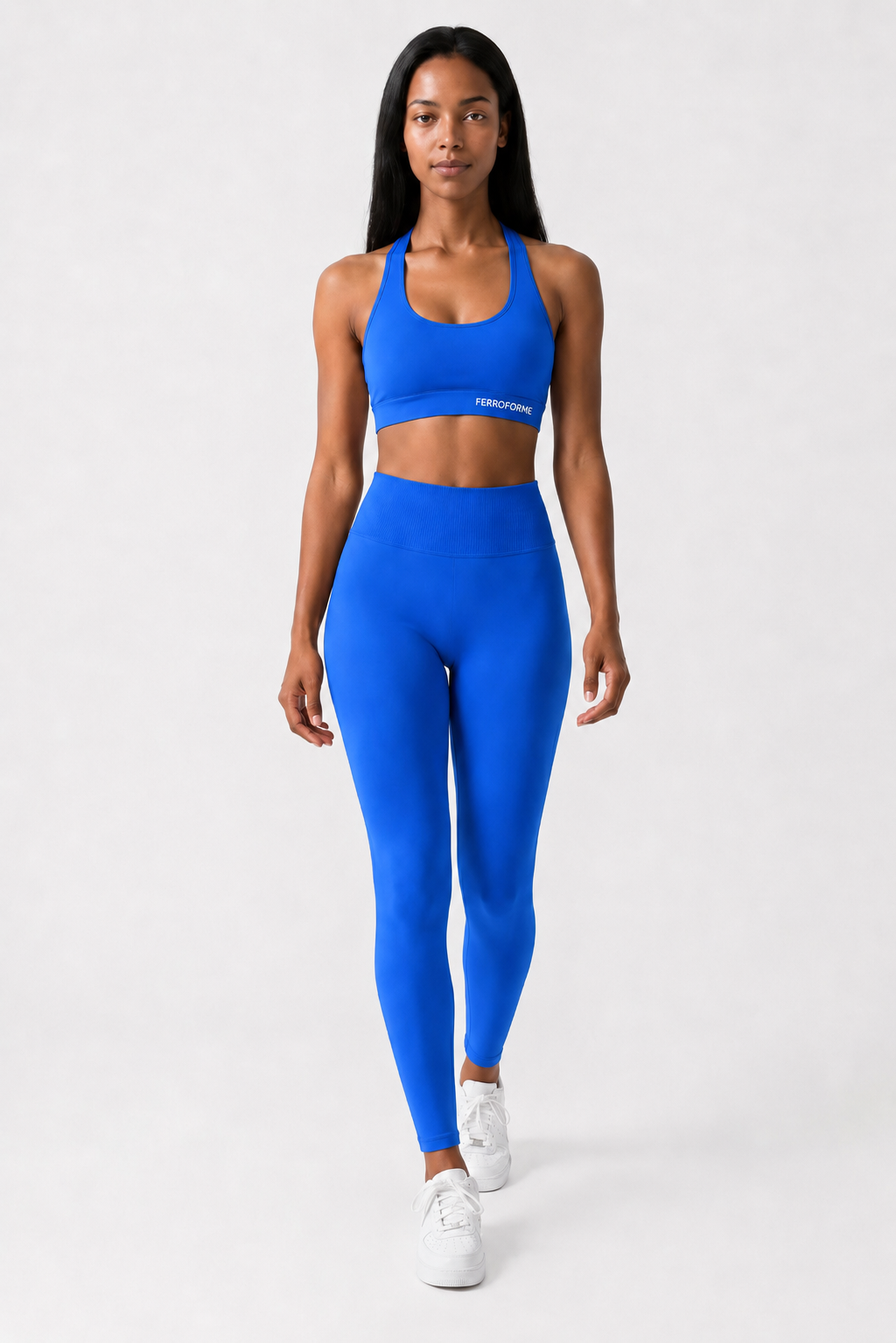 Medium Compression Workout Set — Halter Bra & Sculpting Leggings